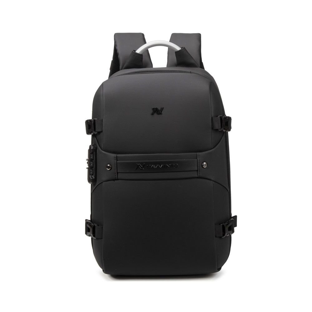 لافينتو (BGV06) شنطة ظهر Daily Laptop Anti-Theft - حجم يصل الى 15.6 بوصة مصنوعة من نايلون عالي الكثافة مقاوم للماء وبوليستر مع ماوس و منظف صغير - أسود - الصورة 5