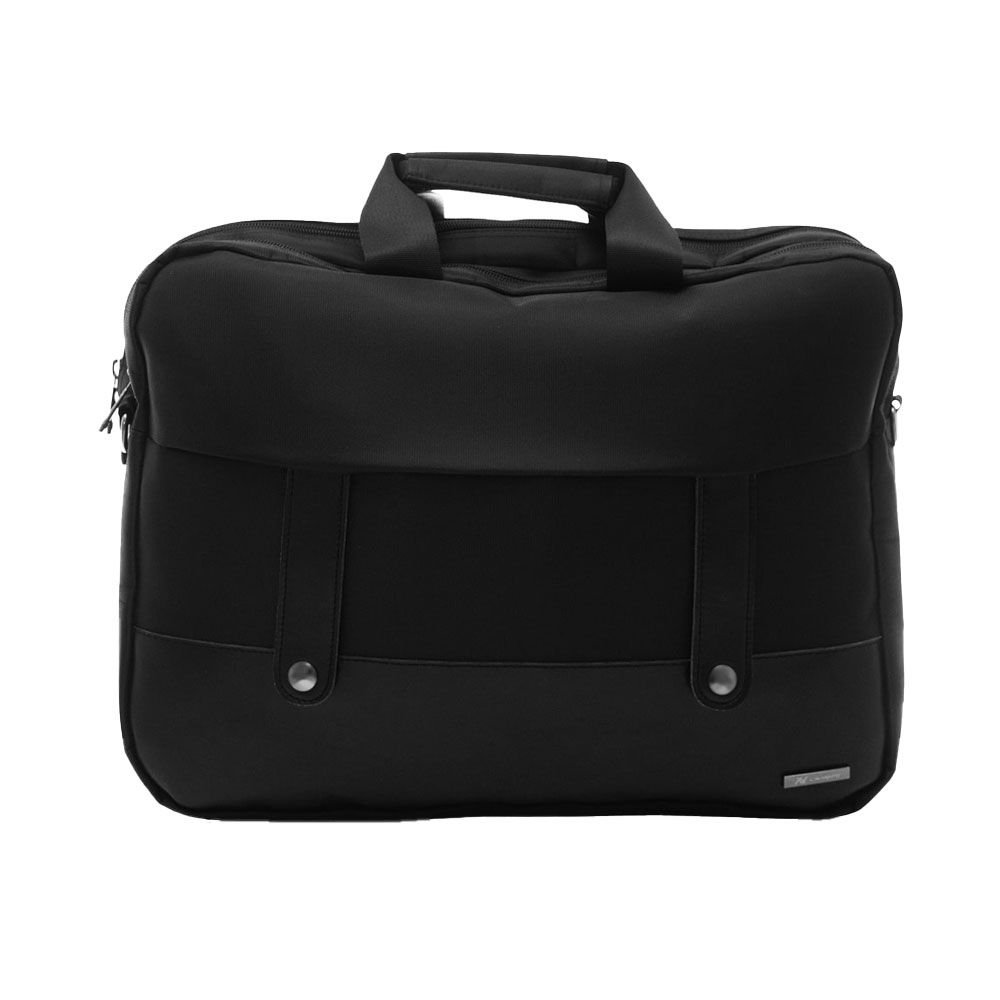 L'AVVENTO (BG733) Office Double Laptop Shoulder Bag - Up to 15.6" - Black لافينتو (BG733) شنطة لاب توب حجم يصل الى 15.6 بوصة - أسود - الصورة 6
