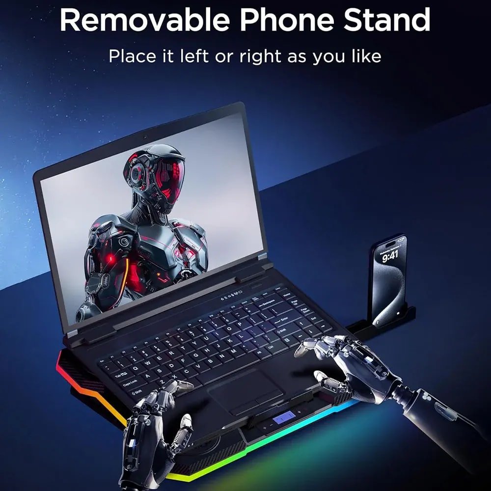 Gigamax Plus Gaming Laptop Cooling Pad Model: 2070 RGB - الصورة 4