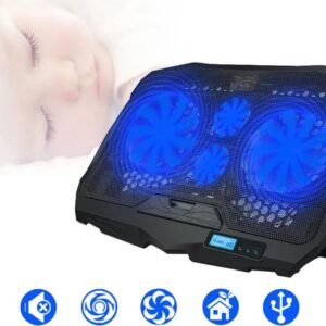 Gigamax Plus Laptop Cooling Pad, 4 Fans, LED Lighting, 2020