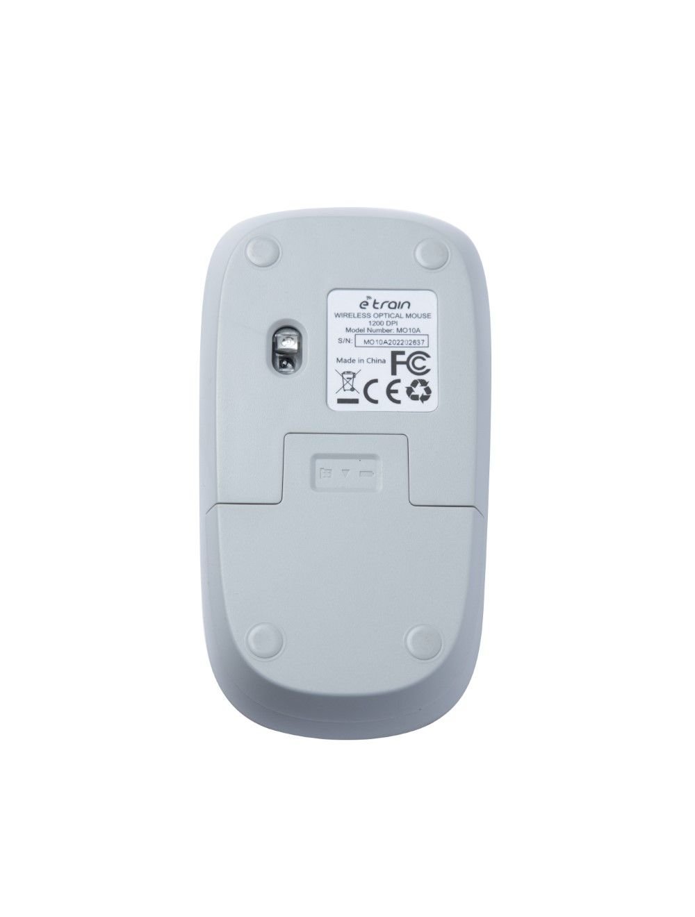 E-train (MO10A) Wireless Optical Mouse 1200DPI - Gray - الصورة 4