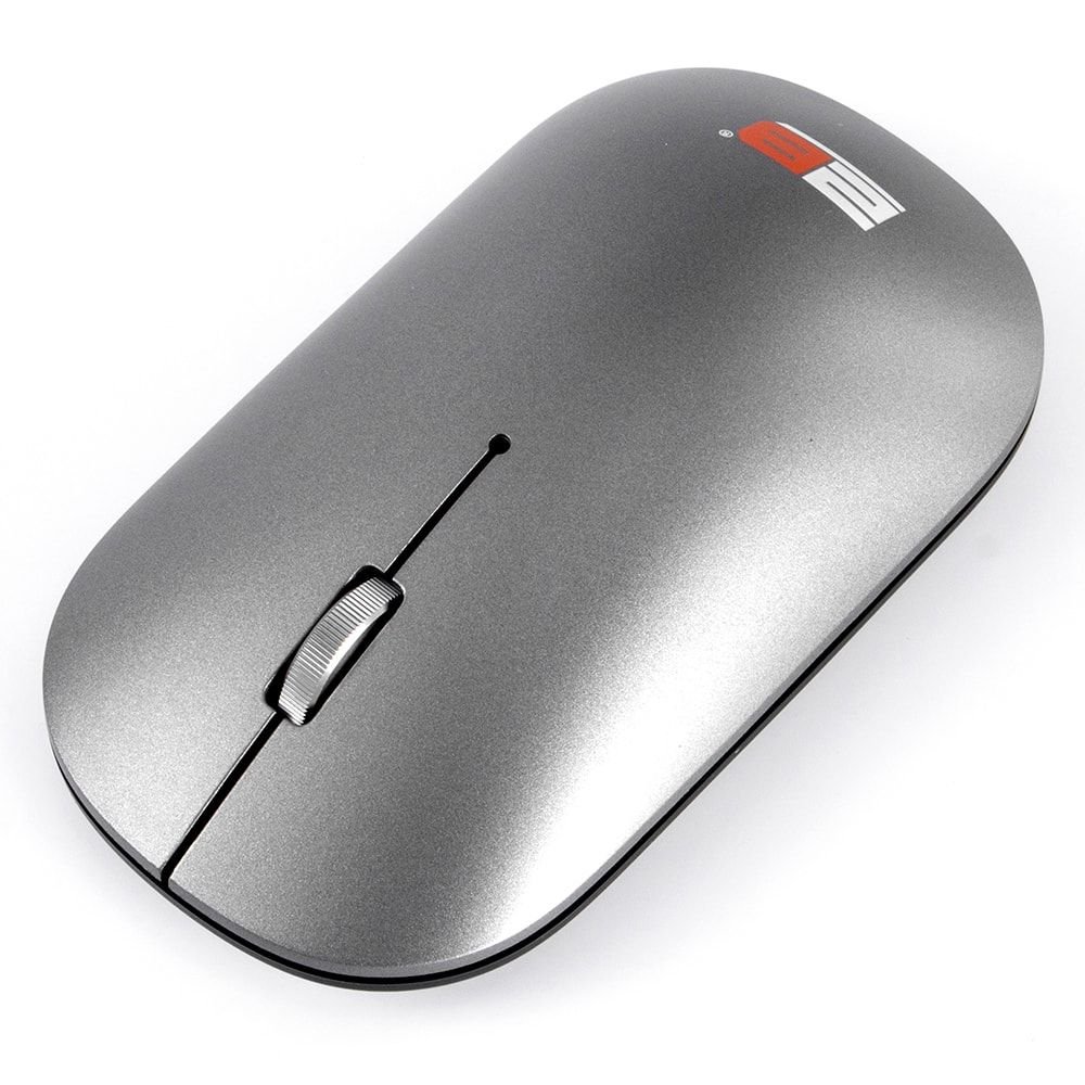 توبى (MO876) ماوس أوبتيكال Slim لاسلكي 2.4 جيجا هرتز with Blue Light - رمادي - الصورة 2