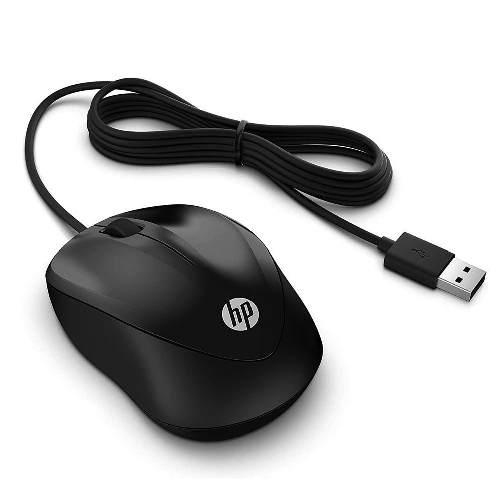  ماوس أتش بي سلكي 1000 موديل - أسود-HP Wired Mouse 1000 - Black - الصورة 3