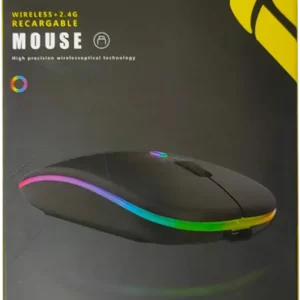 ماوس لاسلكي جيجا ماكس 2.4 جيجاهيرتز أضواء RGB أسود GM-10