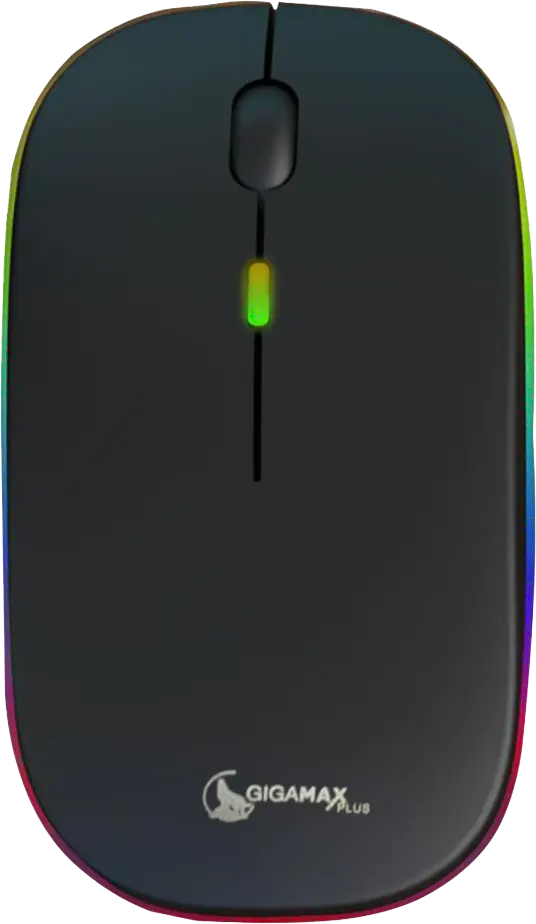 ماوس لاسلكي جيجا ماكس 2.4 جيجاهيرتز أضواء RGB أسود GM-10 - الصورة 2
