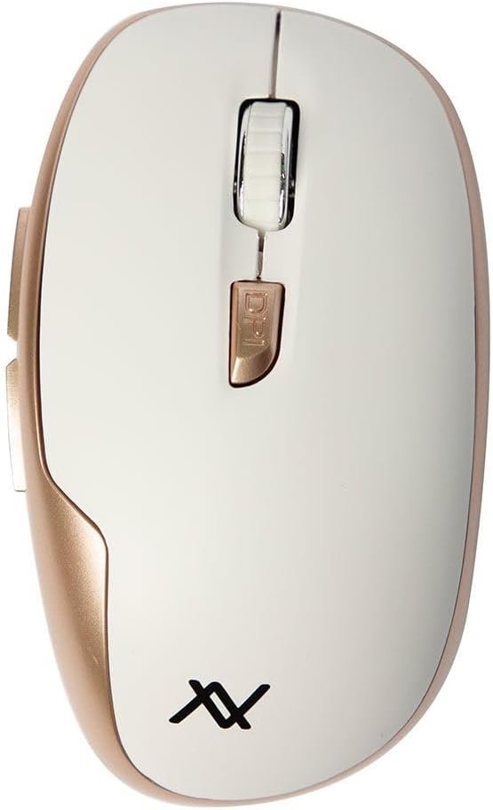 L'AVVENTO (MO34W) 2.4GHz Wireless Mouse - White*Gold